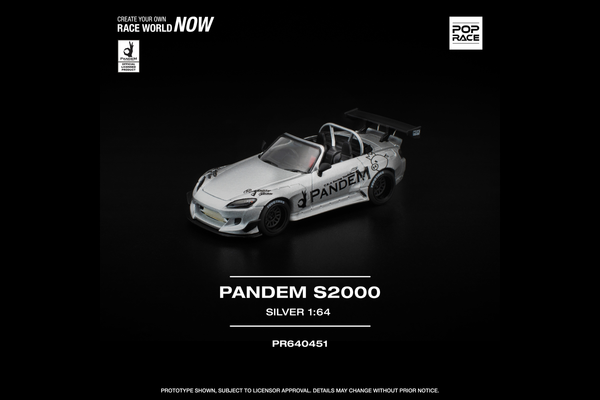 [POP RACE] 1:64 Pandem S2000 Silver