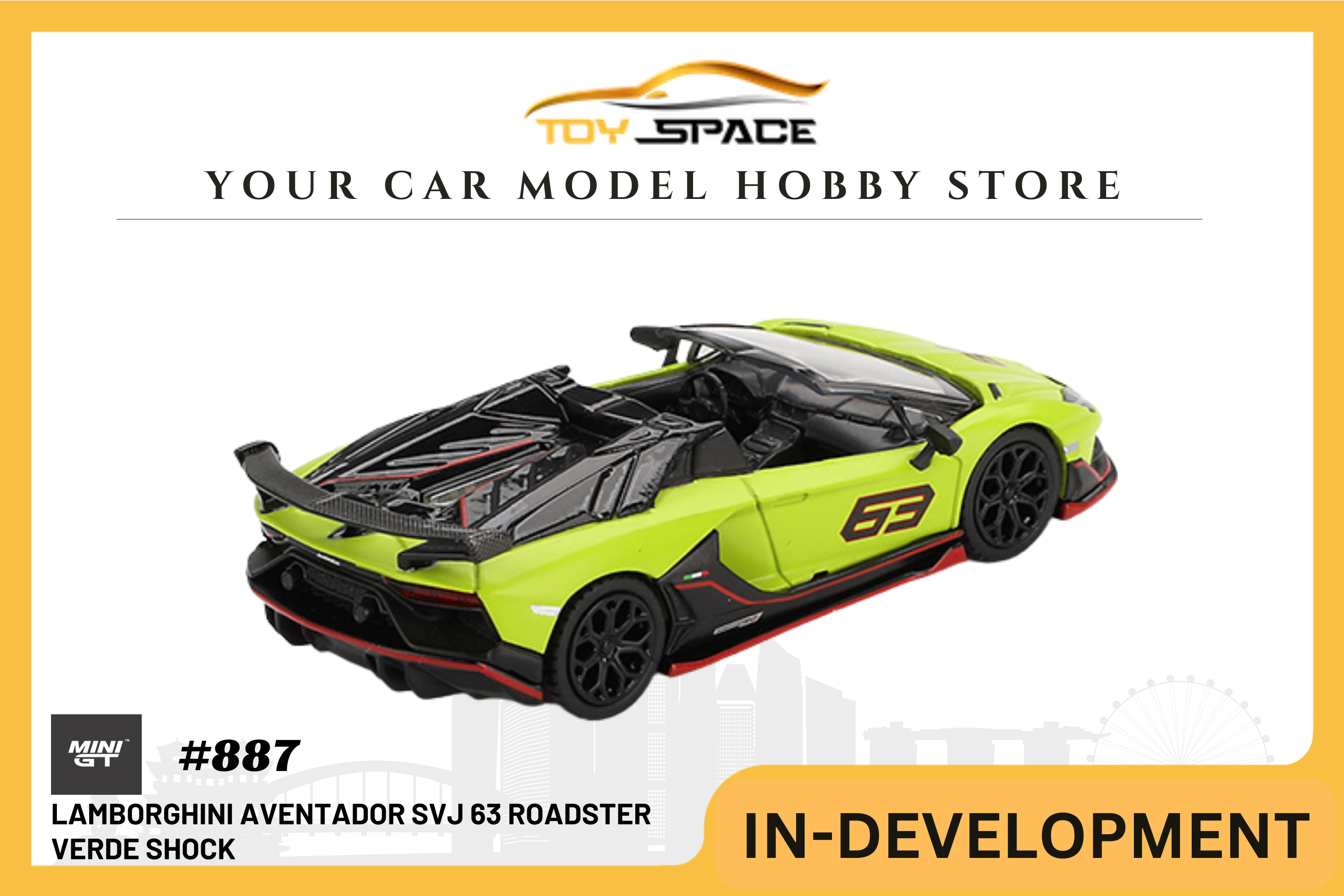 [MINI GT] Lamborghini Aventador SVJ 63 Roadster Verde Shock