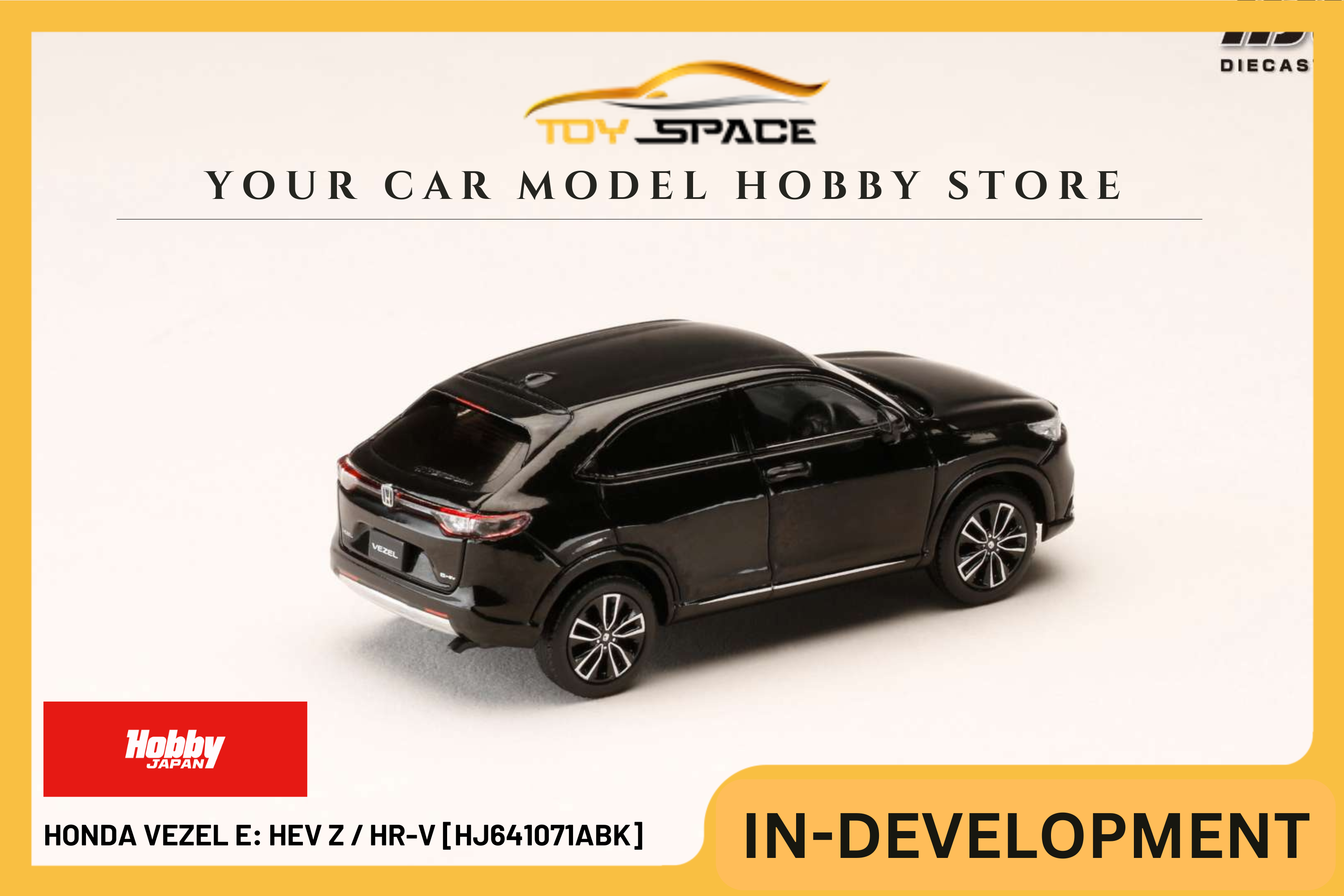 [HOBBY JAPAN] 1:64 Honda Vezel e: HEV Z / HR-V - Crystal Black Pearl