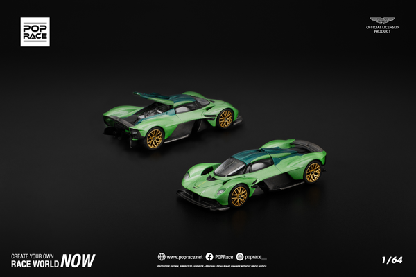 [POP RACE] 1:64 Aston Martin Valkyrie Iridescent Emerald