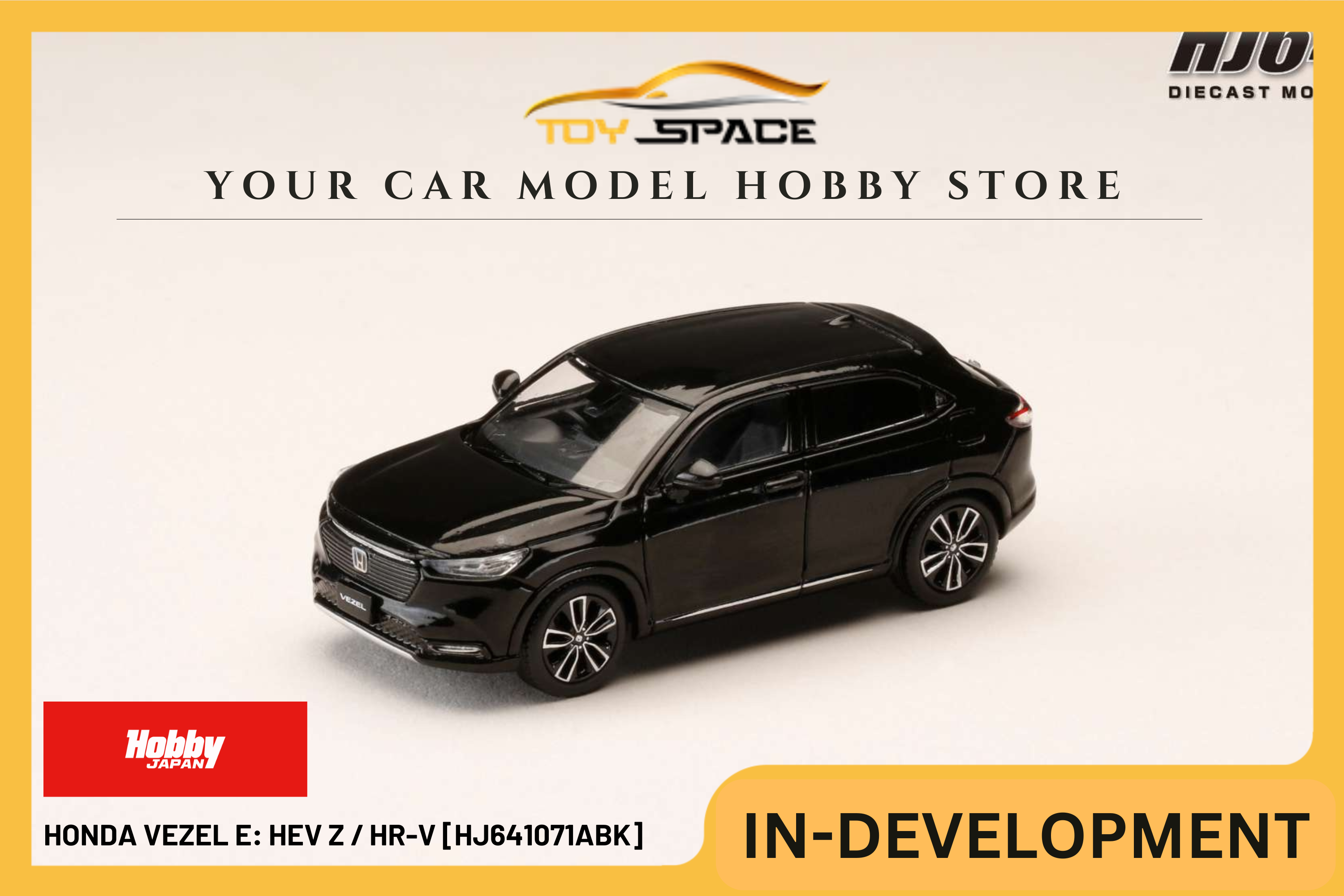 [HOBBY JAPAN] 1:64 Honda Vezel e: HEV Z / HR-V - Crystal Black Pearl