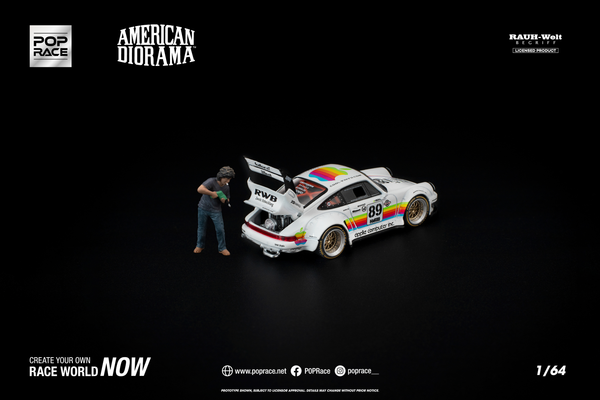 [POP RACE] 1:64 RWB 930 Apple With Figure