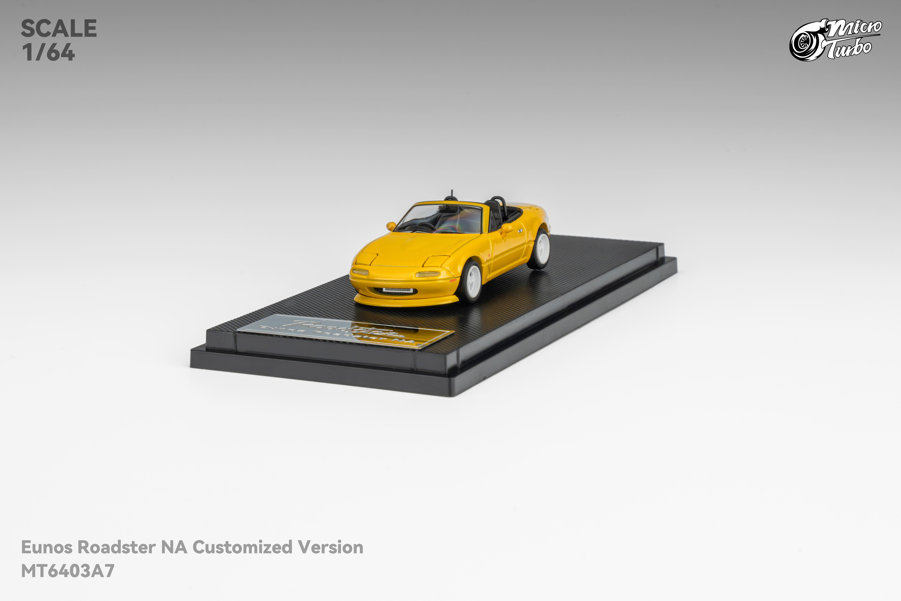[MICRO TURBO] 1:64 MX5 Metallic Yellow