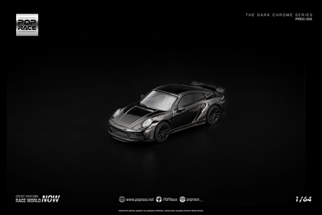 [POP RACE] 1:64 992 Stinger GTR Dark Chrome - Toy Space Diecast Online Store Singapore