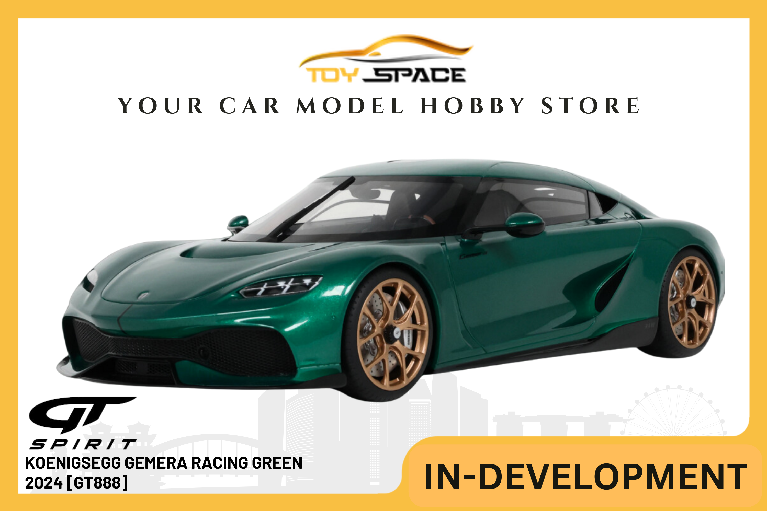 [GT SPIRIT] 1:18 Koenigsegg Gemera Racing Green 2024 [GT888]