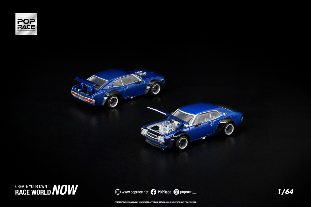[POP RACE] 1:64 Laurel C130 Blue