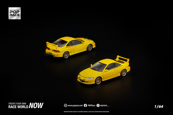 [POP RACE] 1:64 Mugen DC2 Yellow