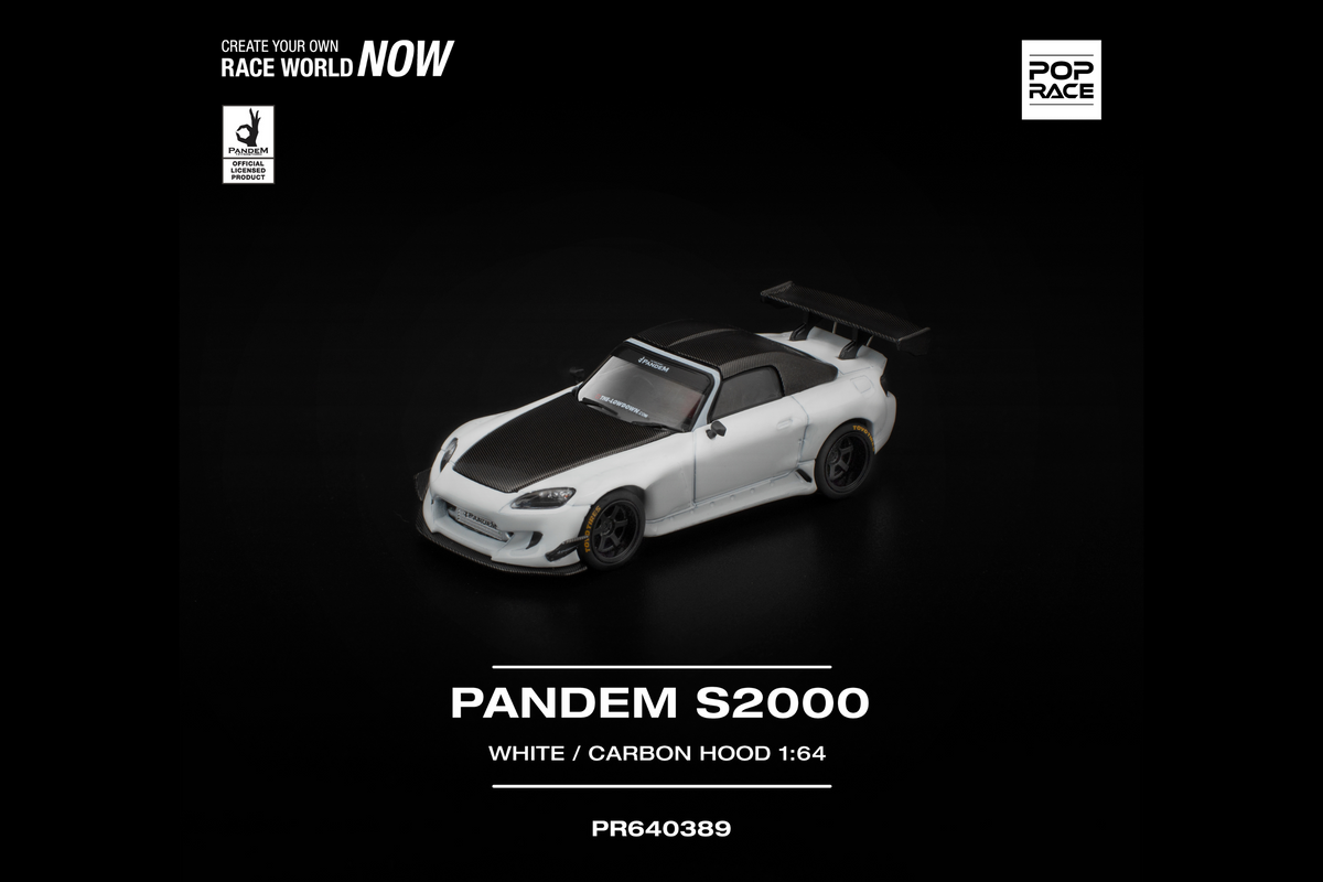 [POP RACE] 1:64 Pandem S2000 Softtop White