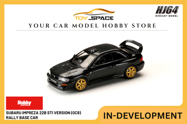 [HOBBY JAPAN] 1:64 Subaru Impreza 22B STi Version (GC8) Rally Base Car Carbon Black