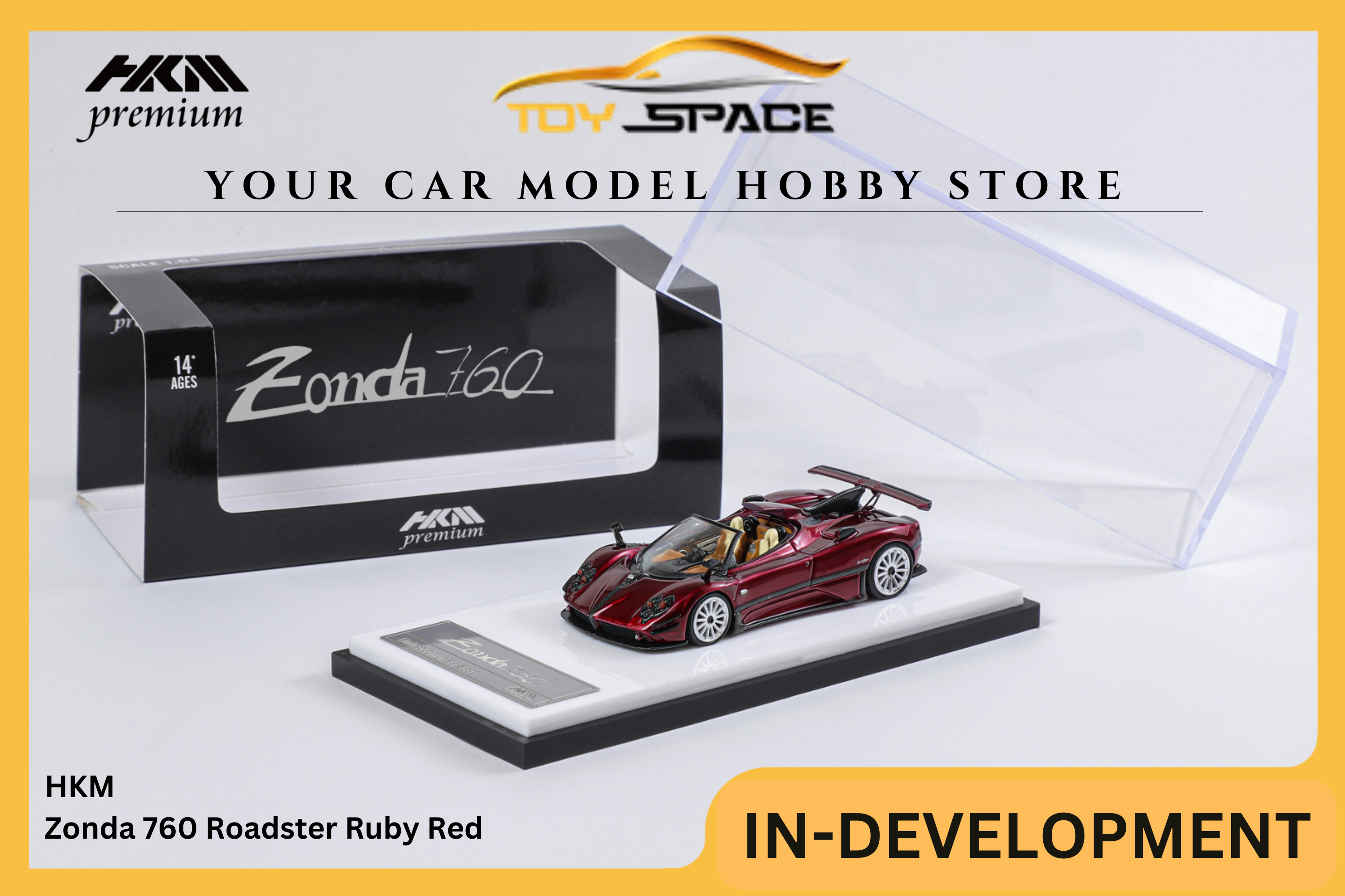 [HKM] 1:64 Zonda 760 Roadster Ruby Red