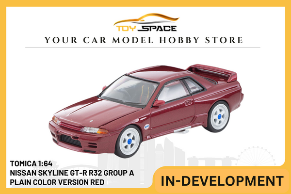 [TOMICA] Nissan Skyline GT-R R32 Group A Plain Color Version Red