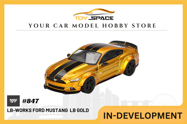 [MINI GT] LB-Works Ford Mustang LB Gold