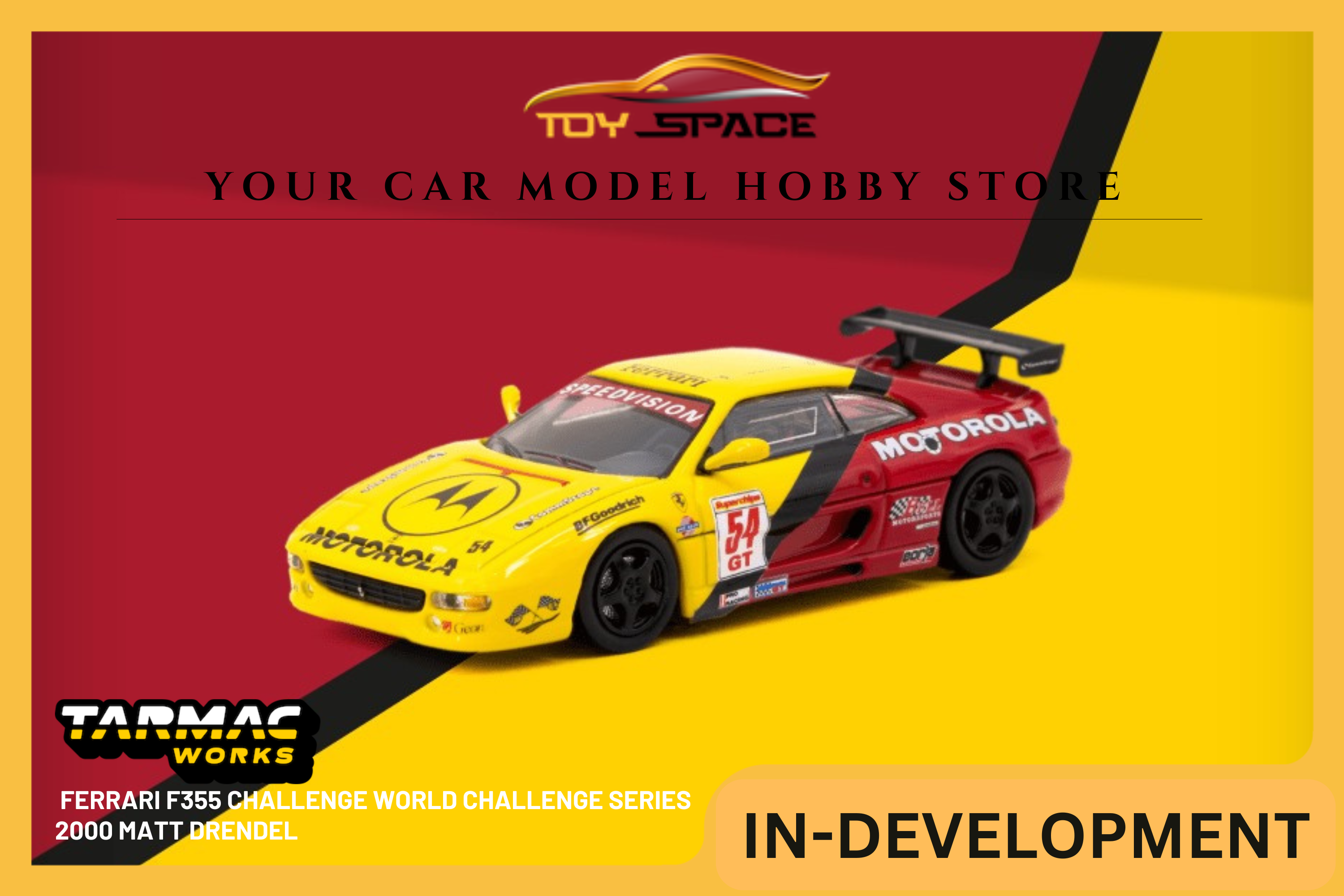 [TARMAC WORKS] 1:64 Ferrari F355 Challenge World Challenge Series 2000 Matt Drendel