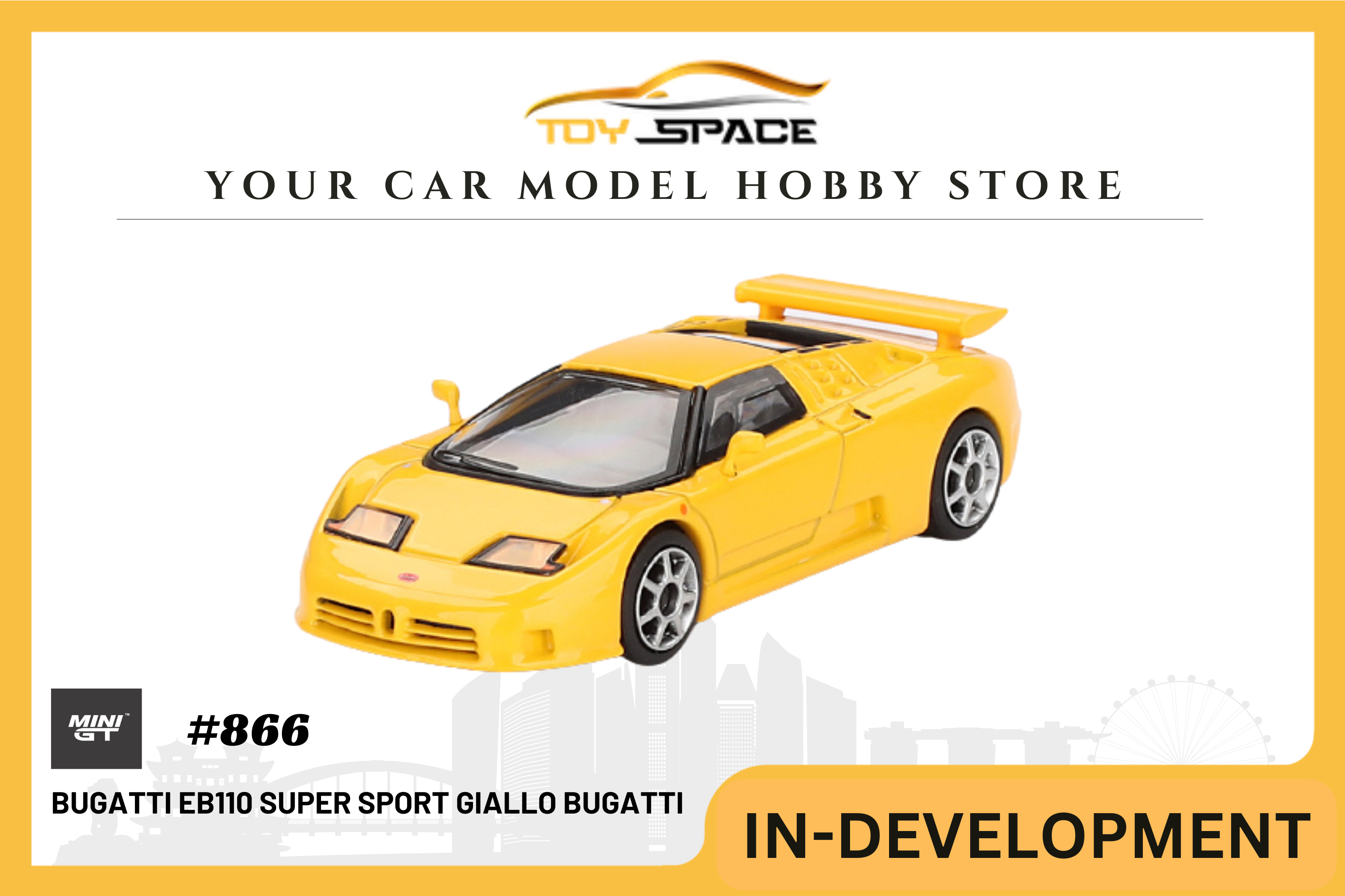 [MINI GT] Bugatti EB110 Super Sport Giallo Bugatti