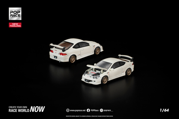 [POP RACE] 1:64 Honda DC5 Mugen White