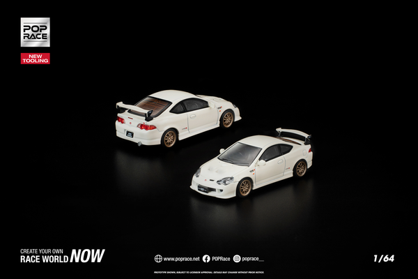 [POP RACE] 1:64 Honda DC5 Mugen White