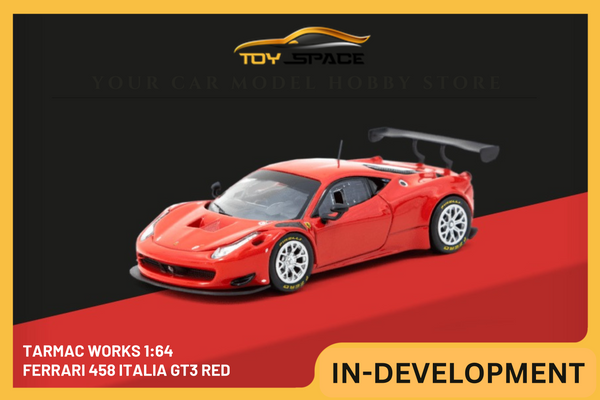 [TARMAC WORKS] 1:64 Ferrari 458 Italia GT3 Red - ROAD64