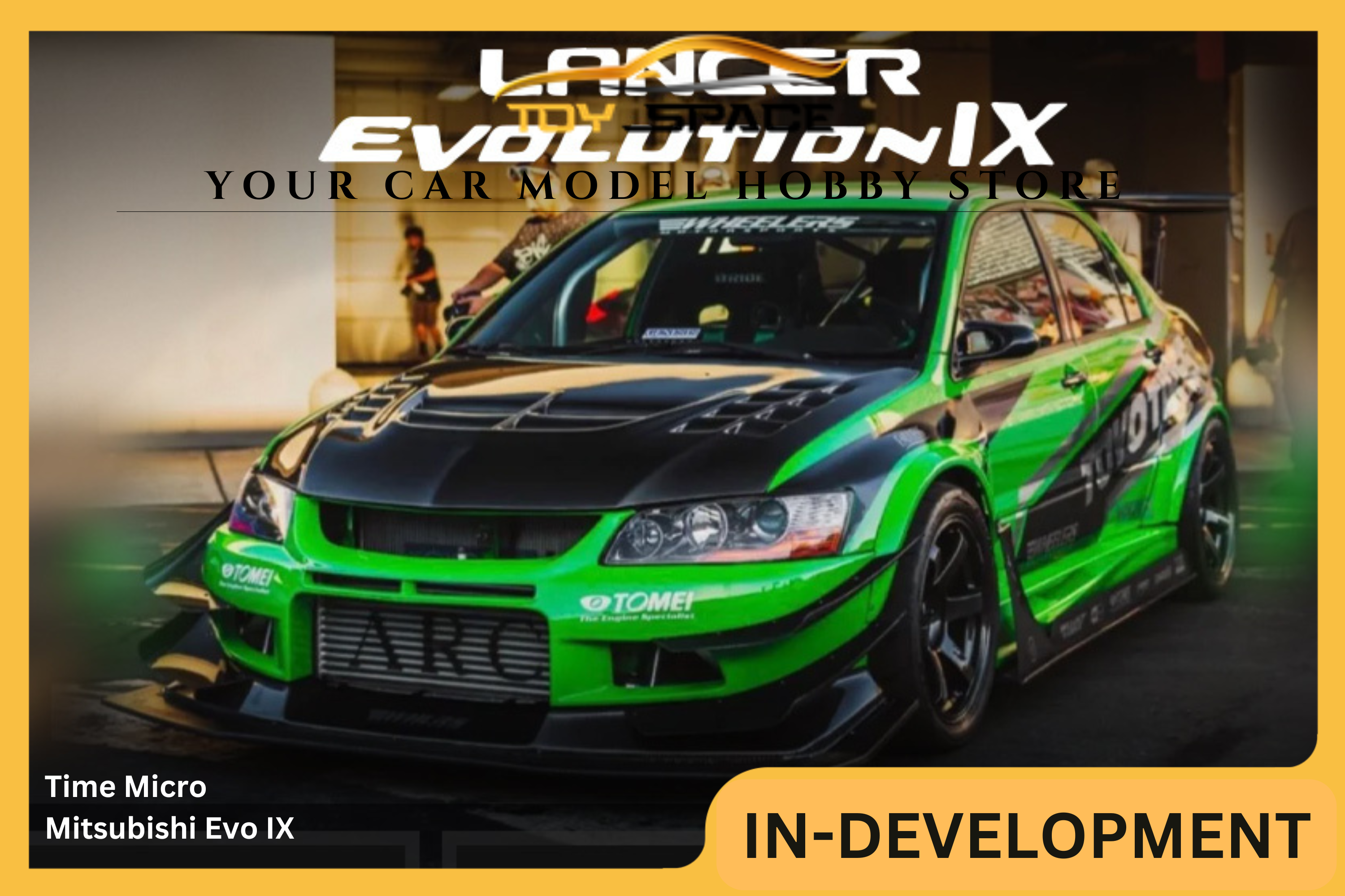 [TIME MICRO] 1:64 Mitsubishi Evo IX Green Goblin