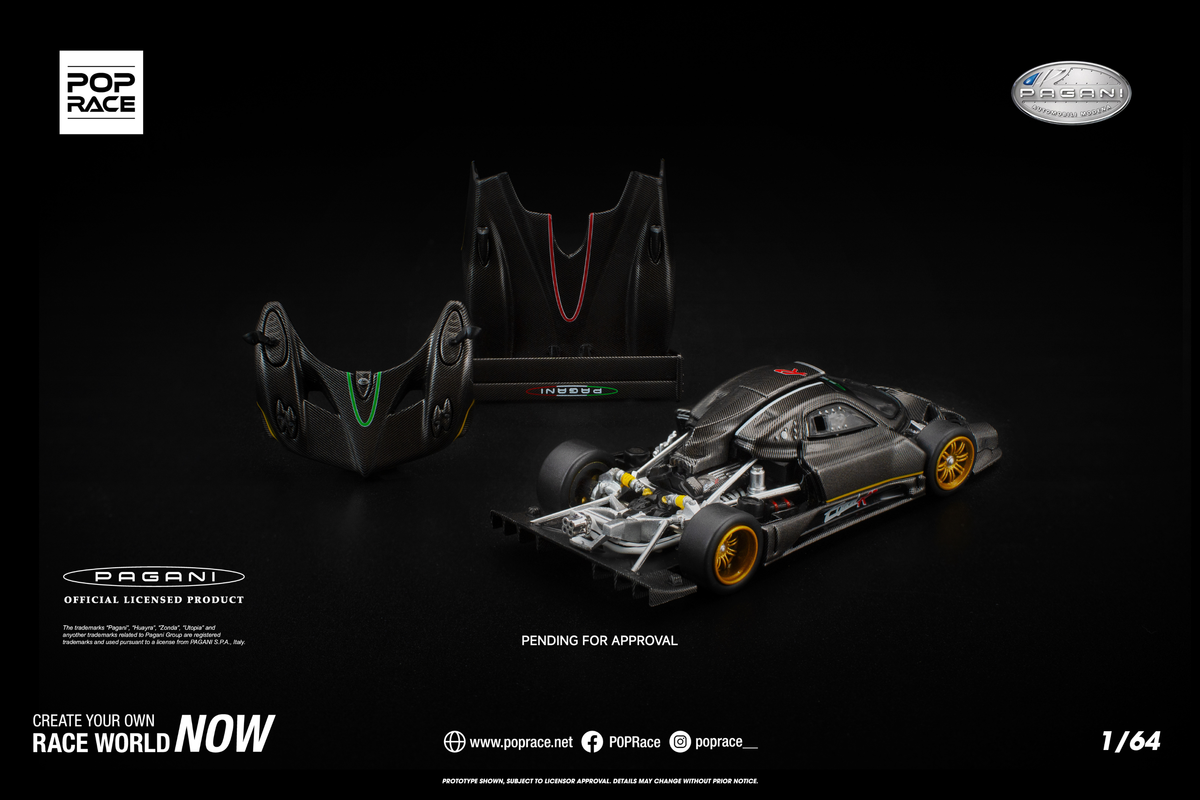 [POP RACE] 1:64 Pagani Zonda R - Toy Space Diecast Online Store Singapore