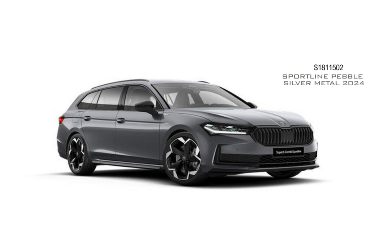 [SOLIDO] 1:18 Skoda Superb Combi Sportline Pebble Silver Metal 2024