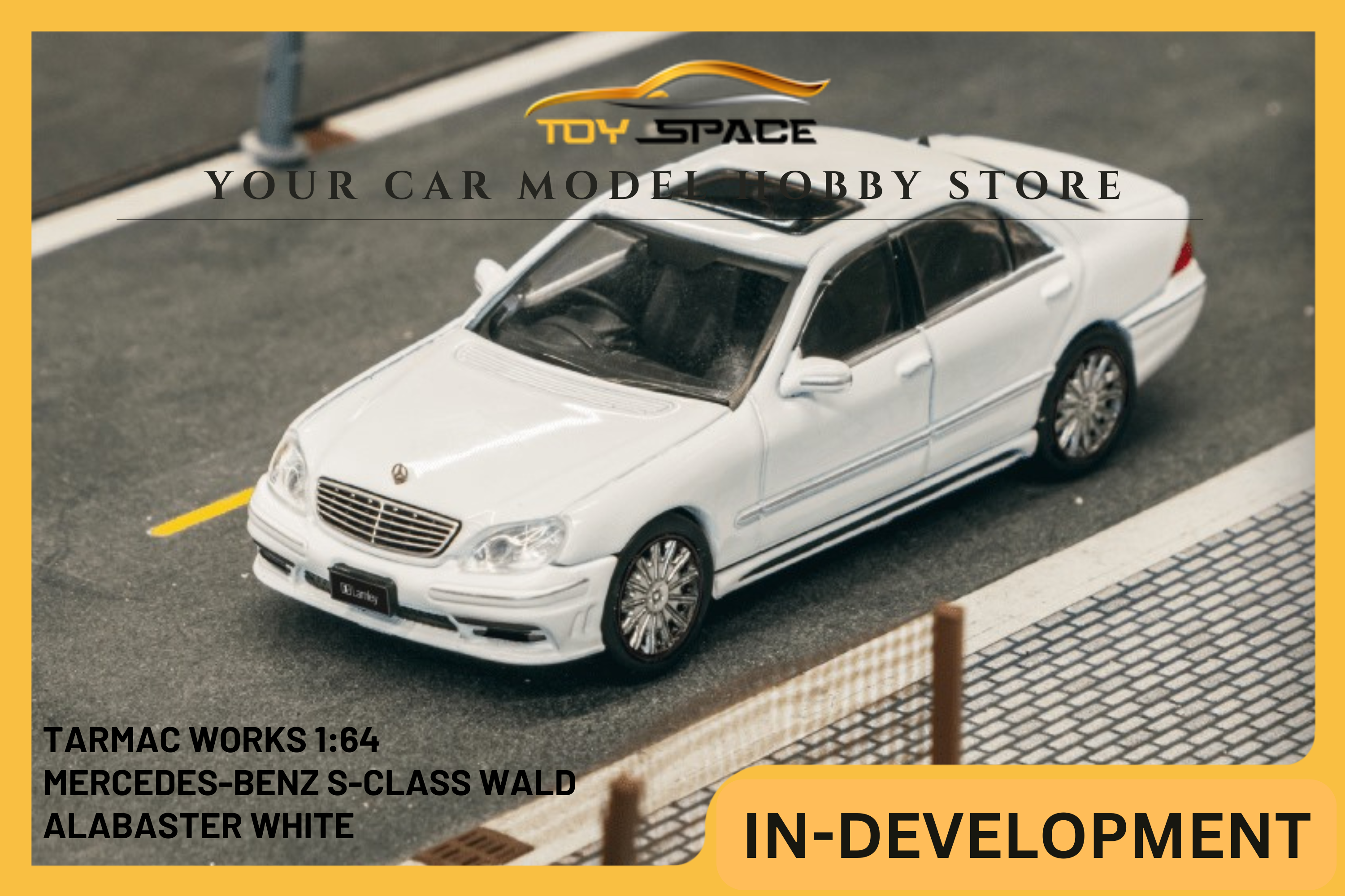 [TARMAC WORKS] 1:64 Mercedes-Benz S-Class Wald Alabaster White - GLOBAL64