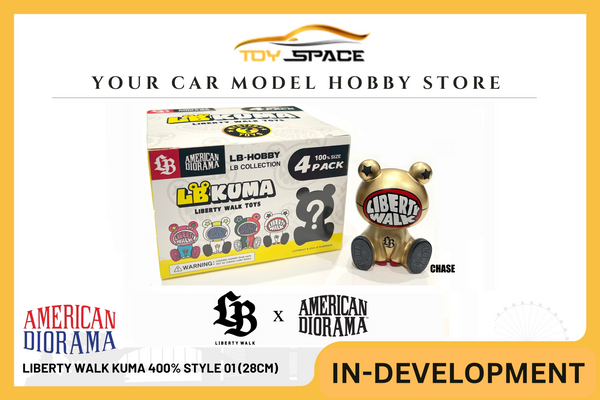 [AMERICAN DIORAMA] 1:64 Liberty Walk Kuma 100% Blind Box Style (7cm) *LBWK Licensed Product