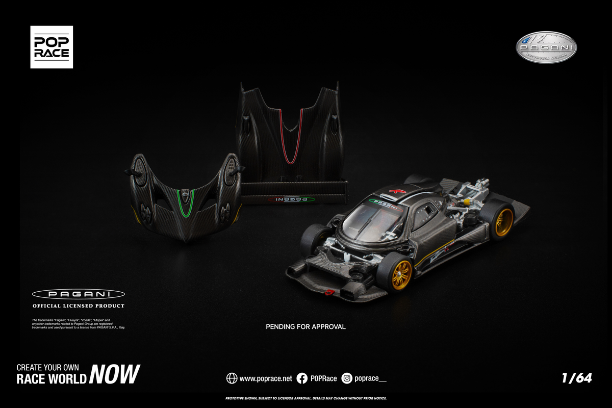 [POP RACE] 1:64 Pagani Zonda R - Toy Space Diecast Online Store Singapore