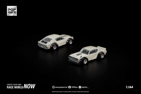[POP RACE] 1:64 Kpgc110 Kenmeri White - Toy Space Diecast Online Store Singapore
