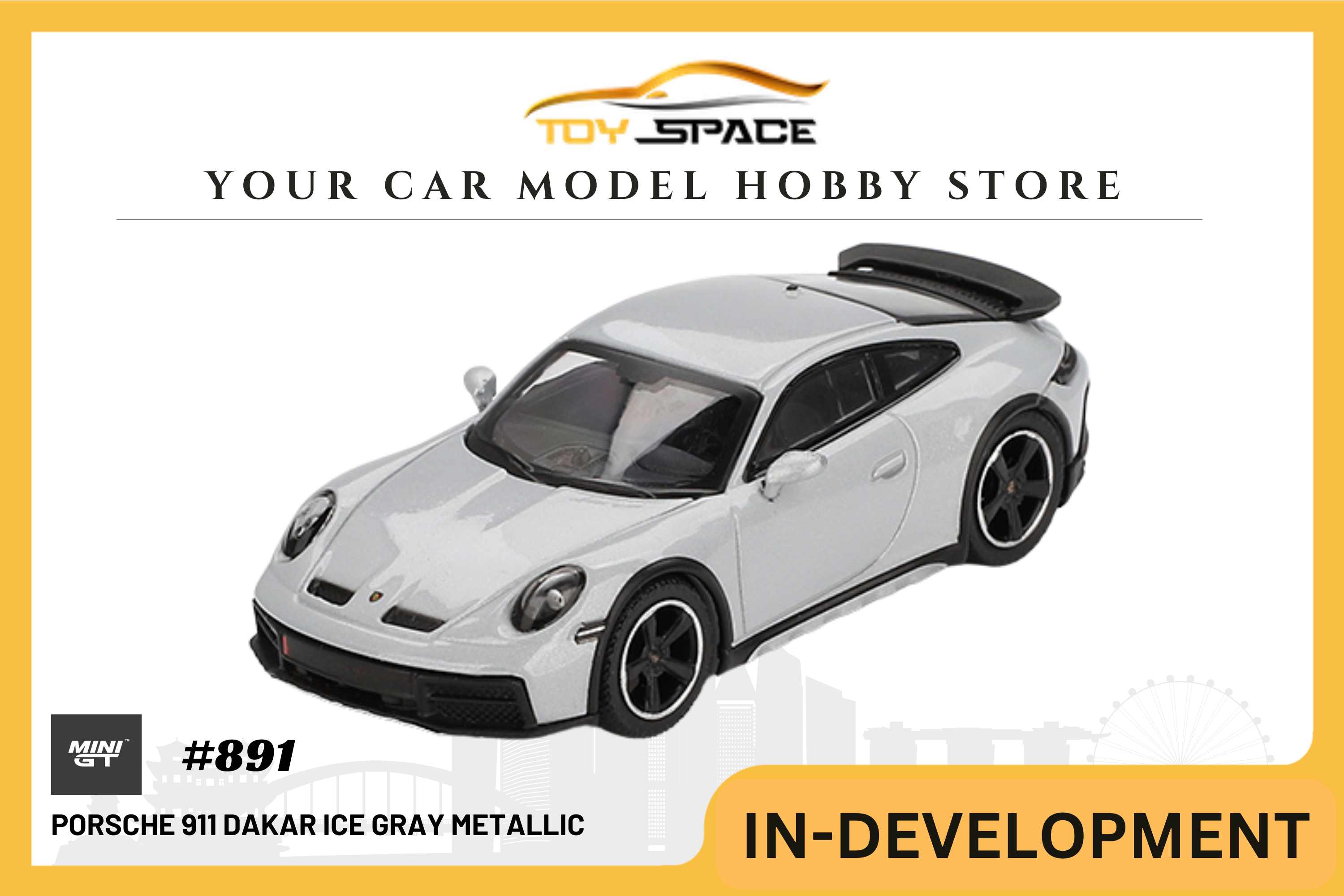 [MINI GT] Porsche 911 Dakar Ice Gray Metallic