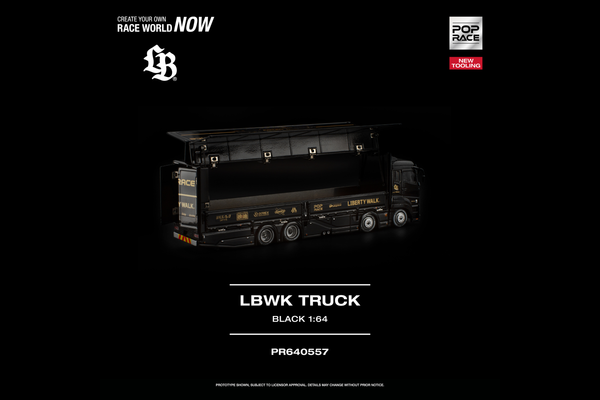 [POP RACE] 1:64 LBWK Truck Black