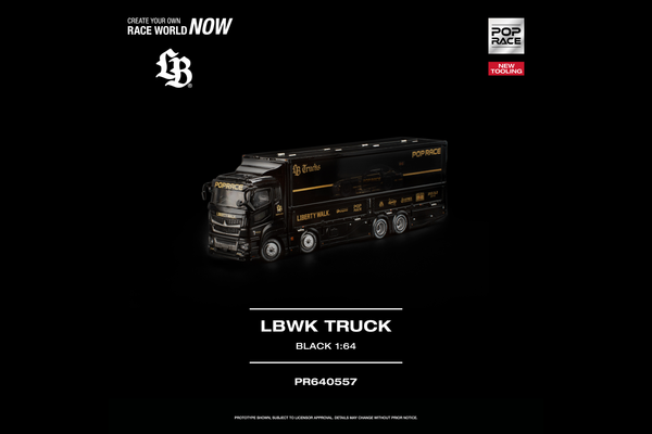 [POP RACE] 1:64 LBWK Truck Black