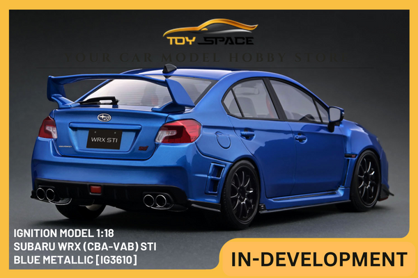 [IGNITION MODEL] 1:18 Subaru WRX (CBA-VAB) STI Blue Metallic [IG3610]