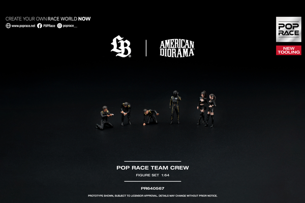 [POP RACE] 1:64 Pop Race Team Crew (6 Figures)