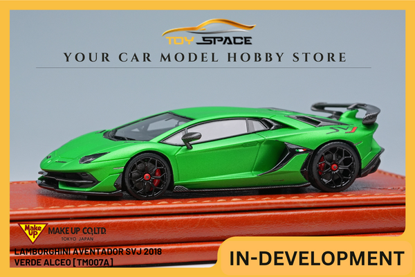 [MAKE UP] 1:64 Lamborghini Aventador SVJ 2018 Verde Alceo [TM007A]