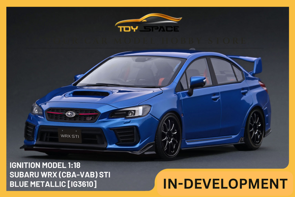 [IGNITION MODEL] 1:18 Subaru WRX (CBA-VAB) STI Blue Metallic [IG3610]