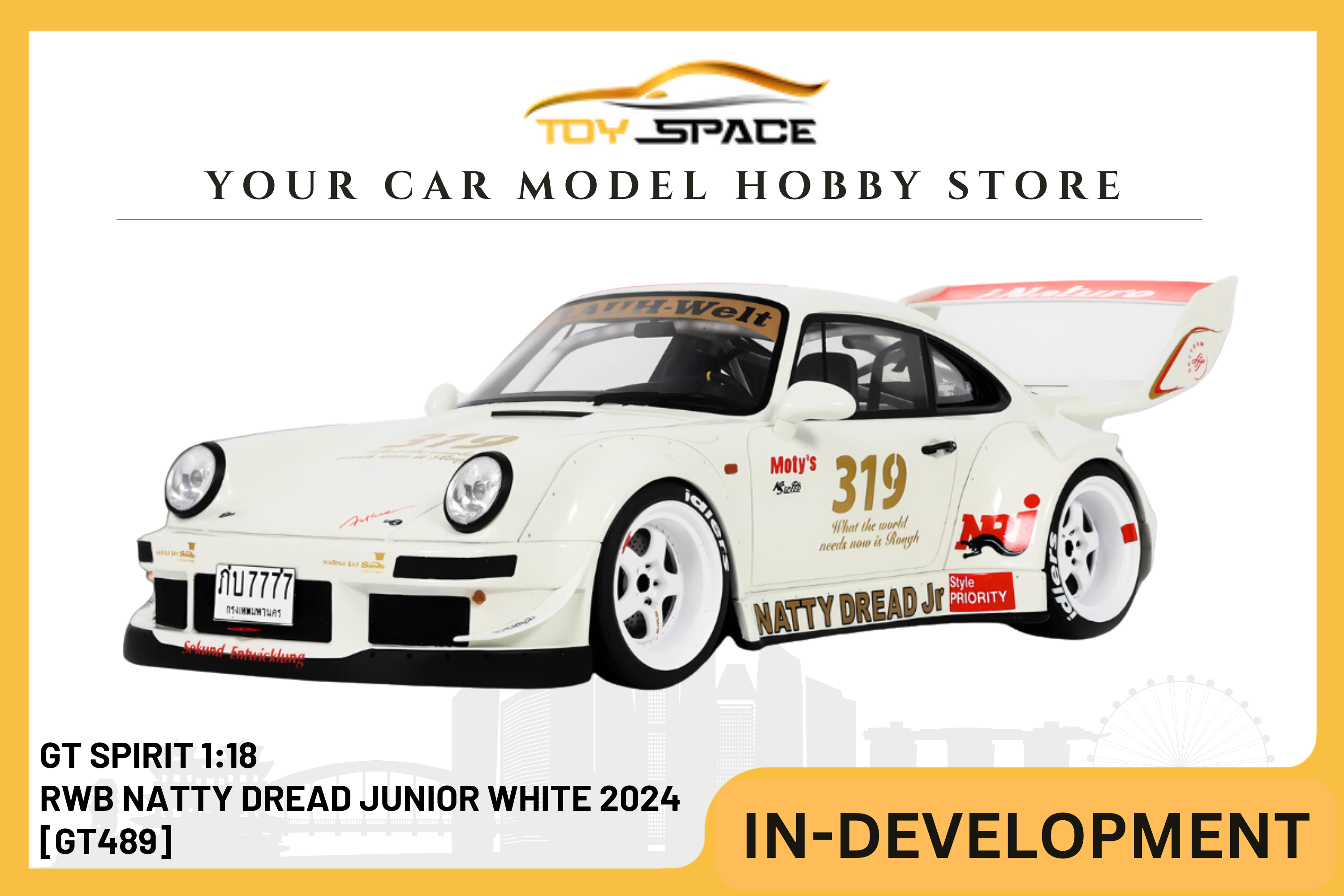 [GT SPIRIT] 1:18 RWB Natty Dread Junior White 2024 [GT489]