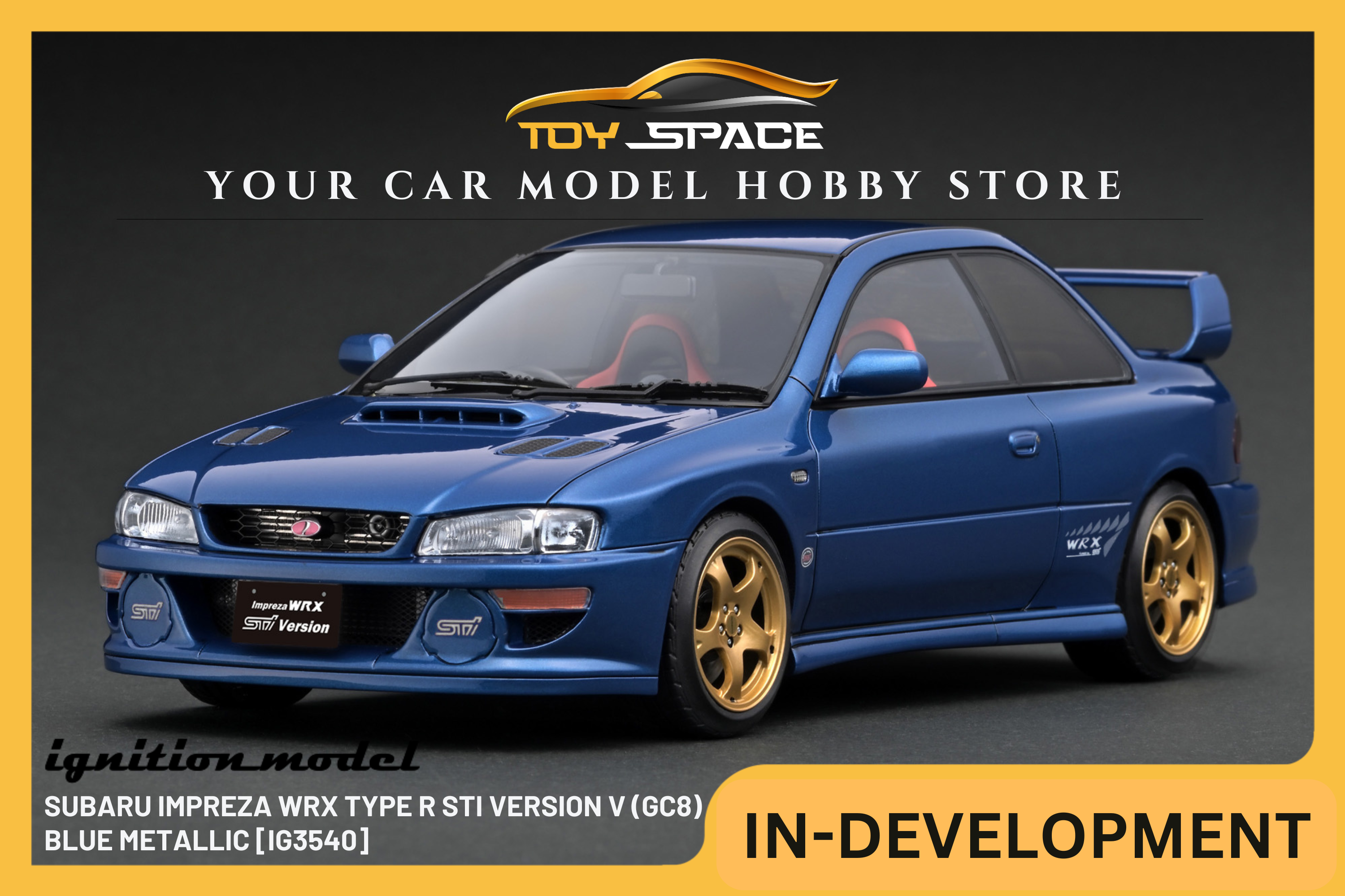 [IGNITION MODEL] 1:18 Subaru Impreza WRX Type R Sti Version V (GC8) Blue Metallic [IG3540]