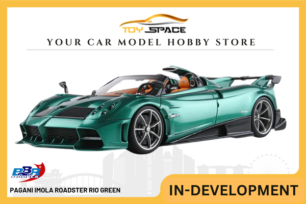 [BBR MODELS] 1:18 Pagani Imola Roadster Rio Green