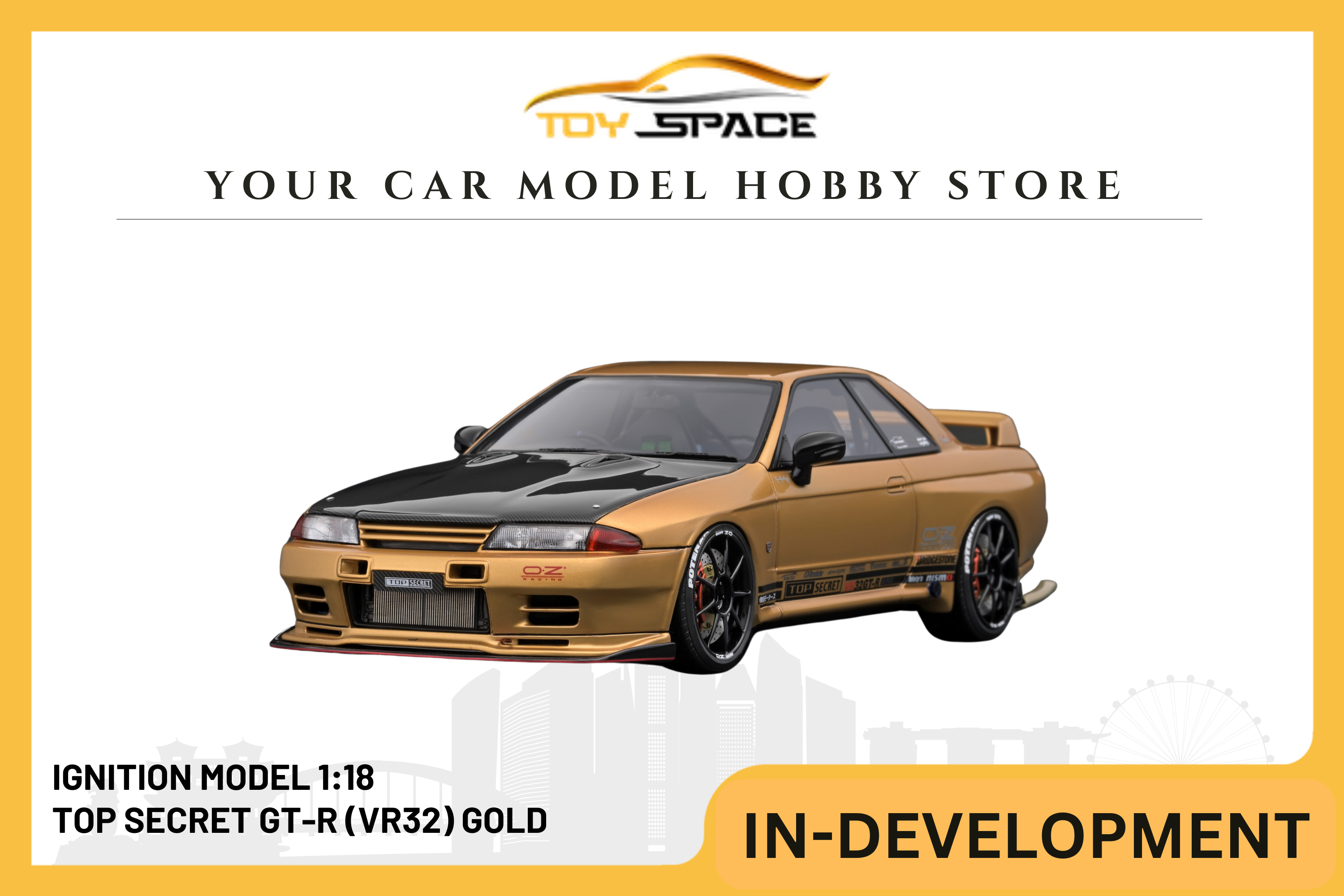 [IGNITION MODEL] 1:18 Top Secret GT-R (VR32) Gold [IG3522]