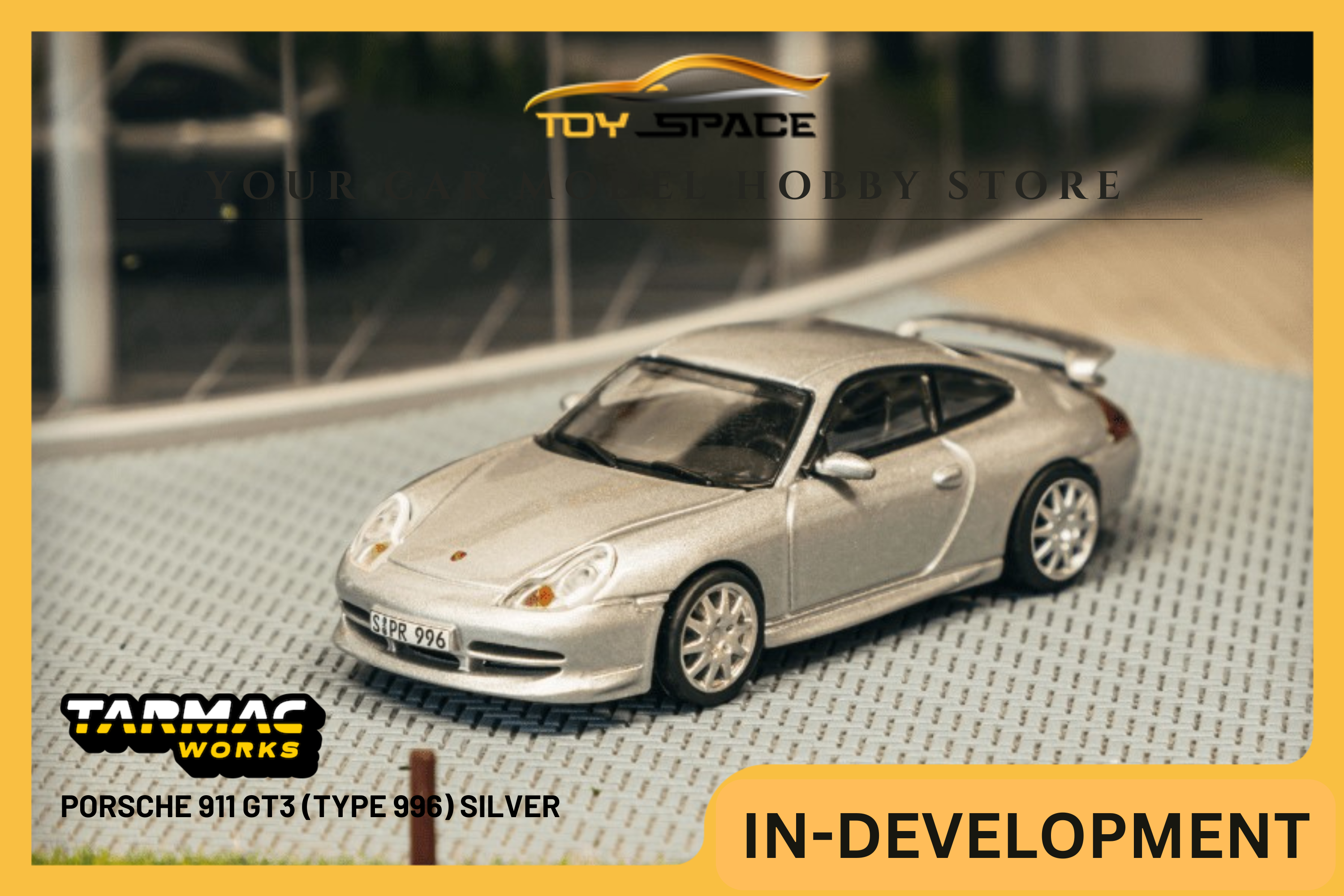 [TARMAC WORKS] 1:64 Porsche 911 GT3 (Type 996) Silver - GLOBAL64