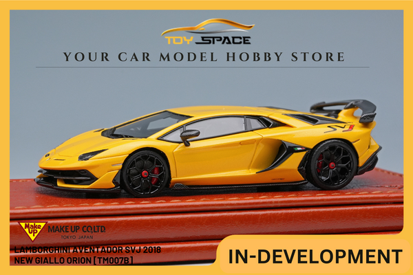 [MAKE UP] 1:64 Lamborghini Aventador SVJ 2018 New Giallo Orion [TM007B]