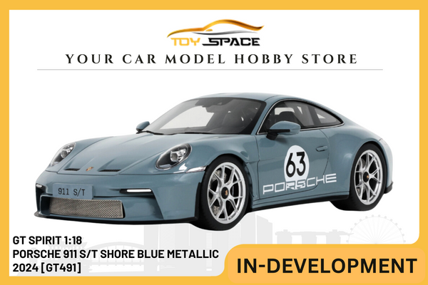 [GT SPIRIT] 1:18 Porsche 911 S/T Shore Blue Metallic 2024 [GT491]