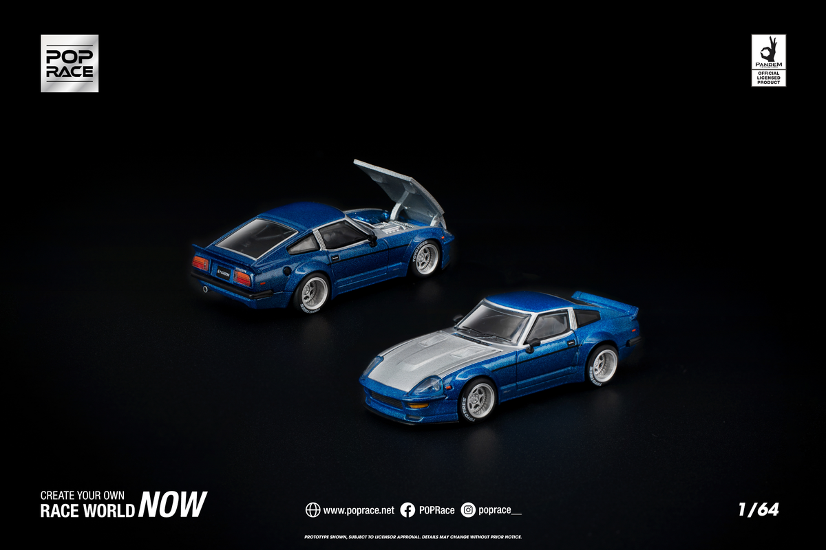 [POP RACE] 1:64 PANDEM 280ZX Blue