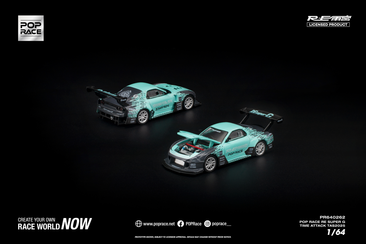 [POP RACE] 1:64 Pop Race RE Super G Time Attack TAS 2025 - Toy Space Diecast Online Store Singapore
