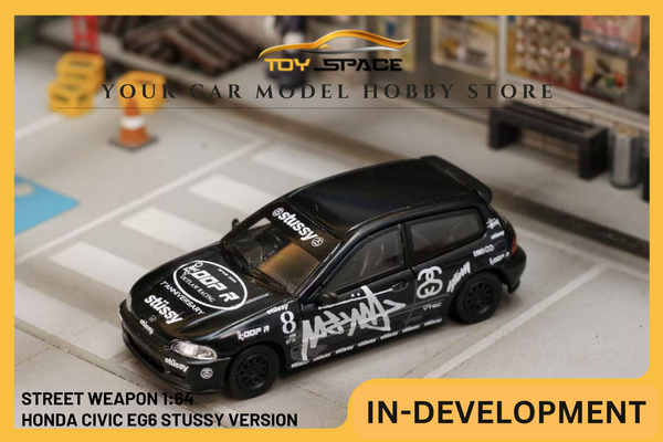 [STREET WEAPON] 1:64 Honda Civic EG6 Stussy Version