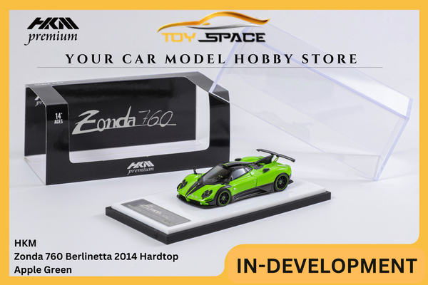 [HKM] 1:64 Zonda 760 Berlinetta 2014 Hardtop Apple Green