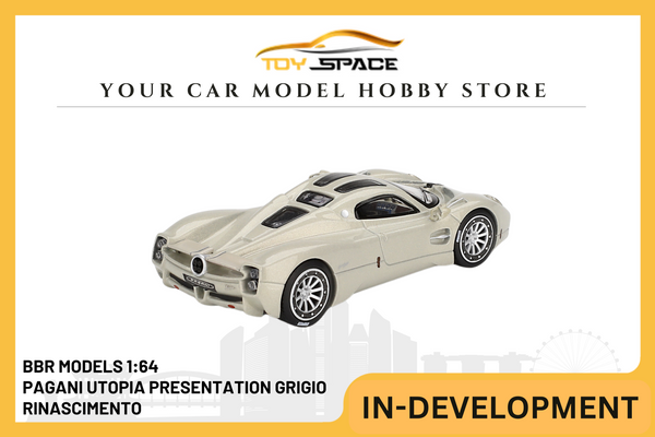 [BBR MODELS] 1:64 Pagani Utopia Presentation Grigio Rinascimento