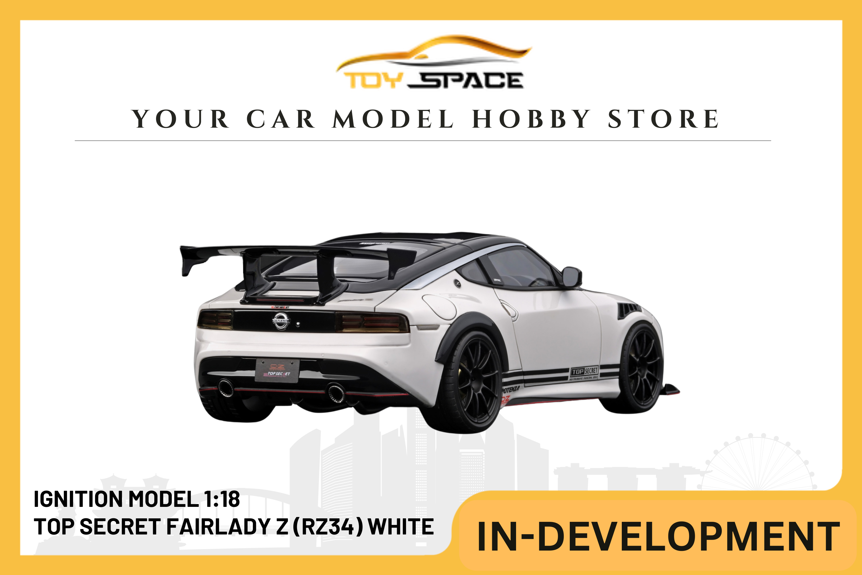 [IGNITION MODEL] 1:18 Top Secret Fairlady Z (RZ34) White [IG3381]