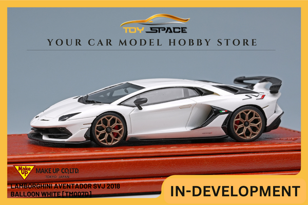 [MAKE UP] 1:64 Lamborghini Aventador SVJ 2018 Balloon White [TM007D]