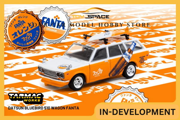 [TARMAC WORKS] 1:64 Datsun Bluebird 510 Wagon Fanta - GLOBAL64